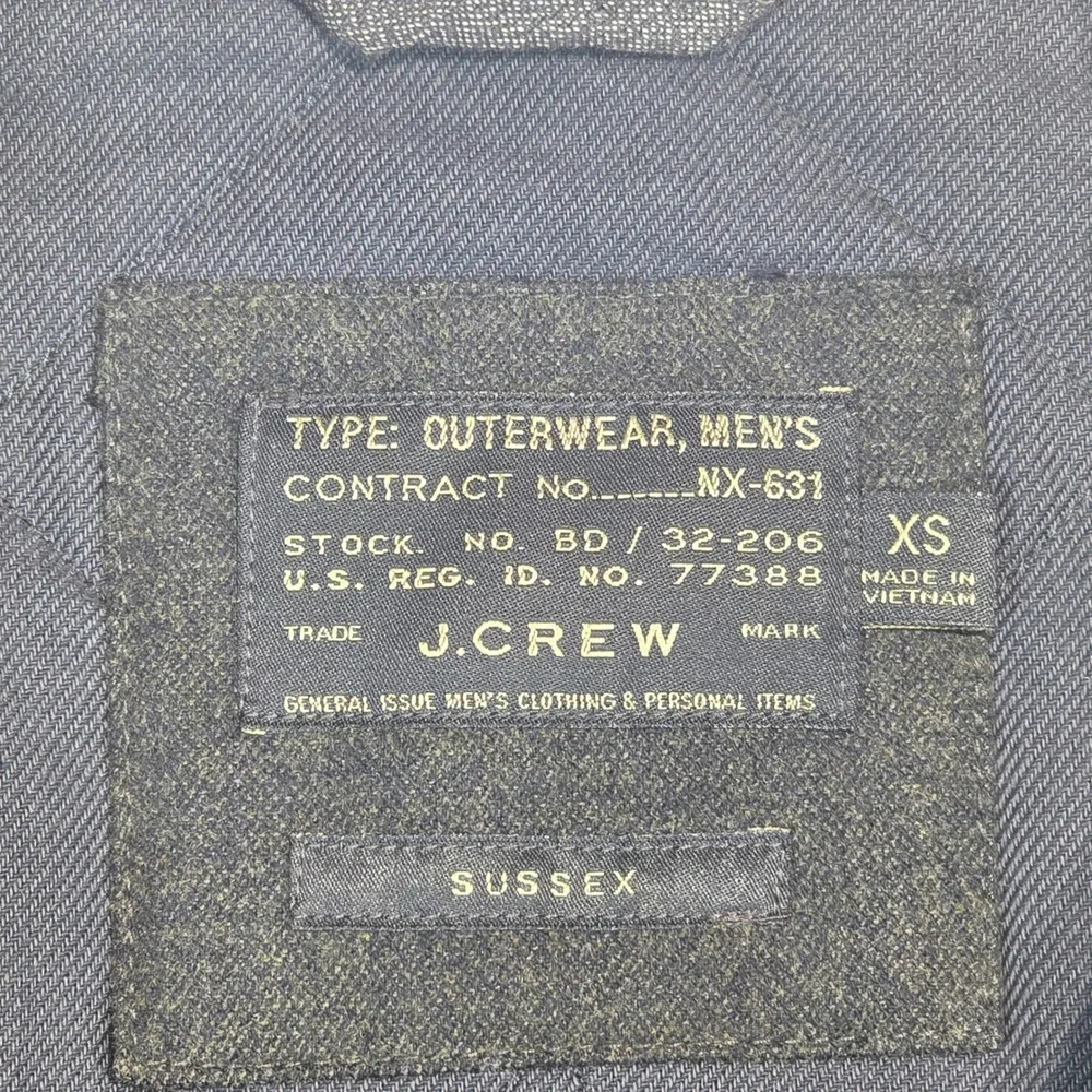 J.Crew Sussex Quilted Vest Mens XS Charcoal Grey PrimaLoft G8555 Full Zip - Picture 8 of 13